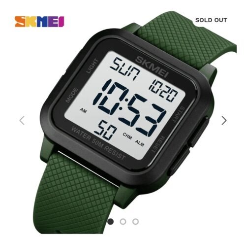 Skmei - 1894 - Digital Watch Waterproof - ArmyGreen/white photo review
