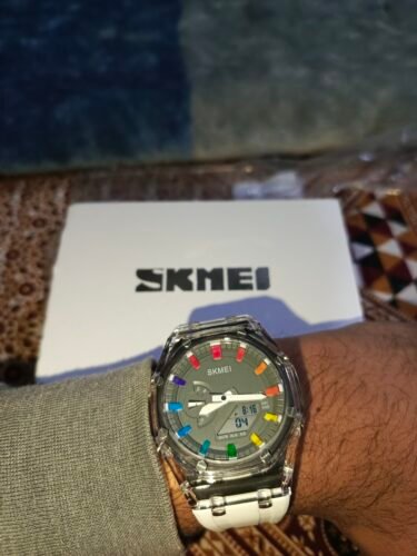 Skmei - 2100 - World Time 50m Waterproof - White/Grey photo review