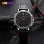 Skmei - 1652 (Strap) - Multifunctional Waterproof - Silver/Black-Leather - Image 2