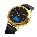 Skmei - 1652 (Strap) - Multifunctional Waterproof - Gold/White-Leather - Image 4