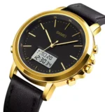Skmei - 1652 (Strap) - Multifunctional Waterproof - Gold/White-Leather