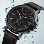 Skmei - 1652 (Strap) - Multifunctional Waterproof - Black/Black-Leather