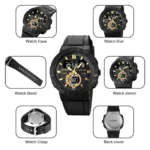 Skmei - 1881 - 50M Waterproof - Gold/Black - Image 4
