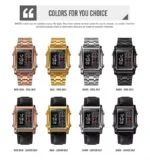 Skmei - 1868 (Chain) - Digital LED Luminous Waterproof - Rosegold-steel - Image 5