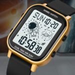 Skmei - 1971 - Space Explorer Digital Watch - Gold - Image 2