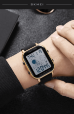 Skmei - 1971 - Space Explorer Digital Watch - Gold - Image 4