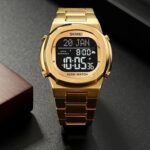 SKMEI - 2036 - Qibla Azan Time Reminder Prayer Watch - gold/black - Image 4