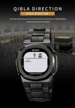SKMEI - 2036 - Qibla Azan Time Reminder Prayer Watch - Black/white - Image 3
