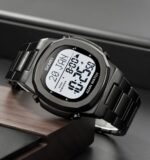 SKMEI - 2036 - Qibla Azan Time Reminder Prayer Watch - Black/white - Image 2