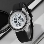 Skmei - 2045- Digital Multifunctional Luminous Waterproof - LightGrey - Image 2