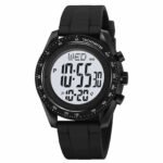 Skmei - 2045- Digital Multifunctional Luminous Waterproof - Black/White