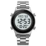 Skmei - 2079 - Digital Electronic Waterproof Multifunctional - Silver-Steel