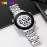 Skmei - 2079 - Digital Electronic Waterproof Multifunctional - Silver-Steel - Image 3