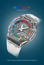 Skmei - 2100 - World Time 50m Waterproof - White/Grey - Image 9