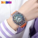 Skmei - 2100 - World Time 50m Waterproof - Orange - Image 5
