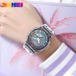 Skmei - 2100 - World Time 50m Waterproof - White/Grey - Image 6