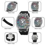 Skmei - 2100 - World Time 50m Waterproof - Black/Grey - Image 7