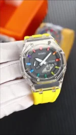 Skmei - 2100 - World Time 50m Waterproof - Yellow - Image 7