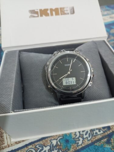 Skmei - 1652 (Strap) - Multifunctional Waterproof - Silver/White-Leather photo review