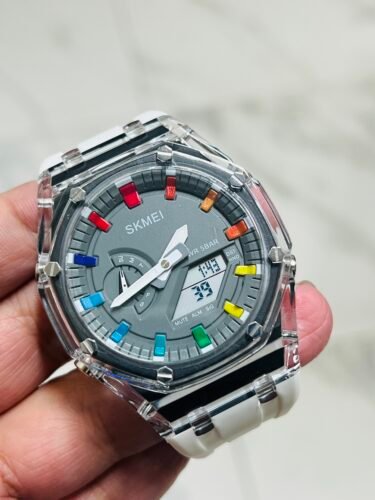 Skmei - 2100 - World Time 50m Waterproof - White/Grey photo review