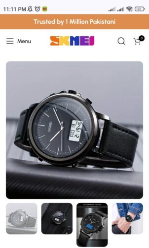 Skmei - 1652 (Strap) - Multifunctional Waterproof - Black/White-Leather photo review