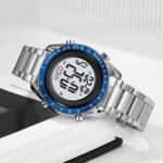 Skmei - 2145 - Smart Digital Features Watch - Silver/Blue - Image 2