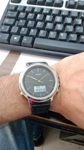 Skmei - 1652 (Strap) - Multifunctional Waterproof - Silver/White-Leather photo review