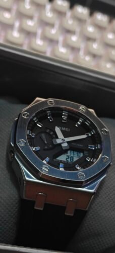 Skmei - 2243 - World time 50 Timezone- Silver/Black photo review