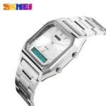 Skmei - 1220 - Dual Time Sports Watch - Silver - Image 2