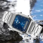 Skmei - 1220 - Dual Time Sports Watch - Silver/Blue - Image 2