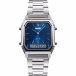 Skmei - 1220 - Dual Time Sports Watch - Silver/Blue