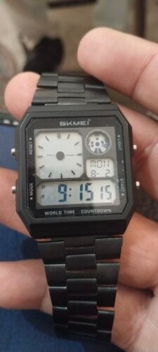 Skmei - 2353 - Digital World Electronic Watch - Black/White photo review