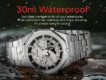 Skmei - 1816 - Dual Display luminous waterproofs 50+ timezone - Silver/Black - Image 5