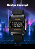 Skmei - 1848 - Waterproof LED Luminous - Black - Image 2