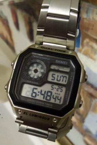 Skmei - 1335 - Digital Sports Countdown Waterproof Watch - Silver photo review