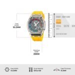 Skmei - 2100 - World Time 50m Waterproof - Yellow - Image 4