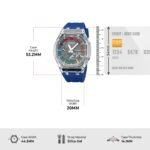 Skmei - 2100 - World Time 50m Waterproof - Blue - Image 4