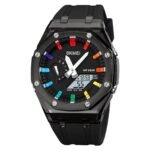 Skmei - 2100 - World Time 50m Waterproof - Black/White