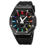 Skmei - 2100 - World Time 50m Waterproof - Black/Black