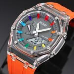 Skmei - 2100 - World Time 50m Waterproof - Orange - Image 2
