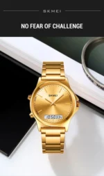 Skmei - 2120 - Electronic Luminous 30m Waterproof - Golden - Image 2