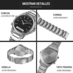 Skmei - 2120 - Electronic Luminous 30m Waterproof - Silver/Black - Image 6