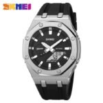 Skmei - 2243 - World time 50 Timezone- Silver/Black