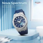 Skmei - 2243 - World time 50 Timezone- Silver/DarkBlue - Image 4