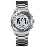Skmei - 2271 - Digital Dual Time Men's Stainless Steel Watch - Silver