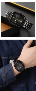 SKMEI - 2275 - 30m Waterproof Watch For Men - Black/Gold - Image 3