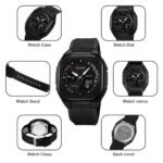 Skmei - 2328 - World Master Dual Display Watch - Black - Image 7