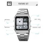 Skmei - 2353 - Digital World Electronic Watch - Silver - Image 3