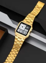 Skmei - 2353 - Digital World Electronic Watch - Gold - Image 2