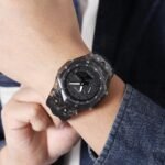 Skmei - 2411 Waterproof 50m & 50+ Timezone Watch - Black/Black - Image 3